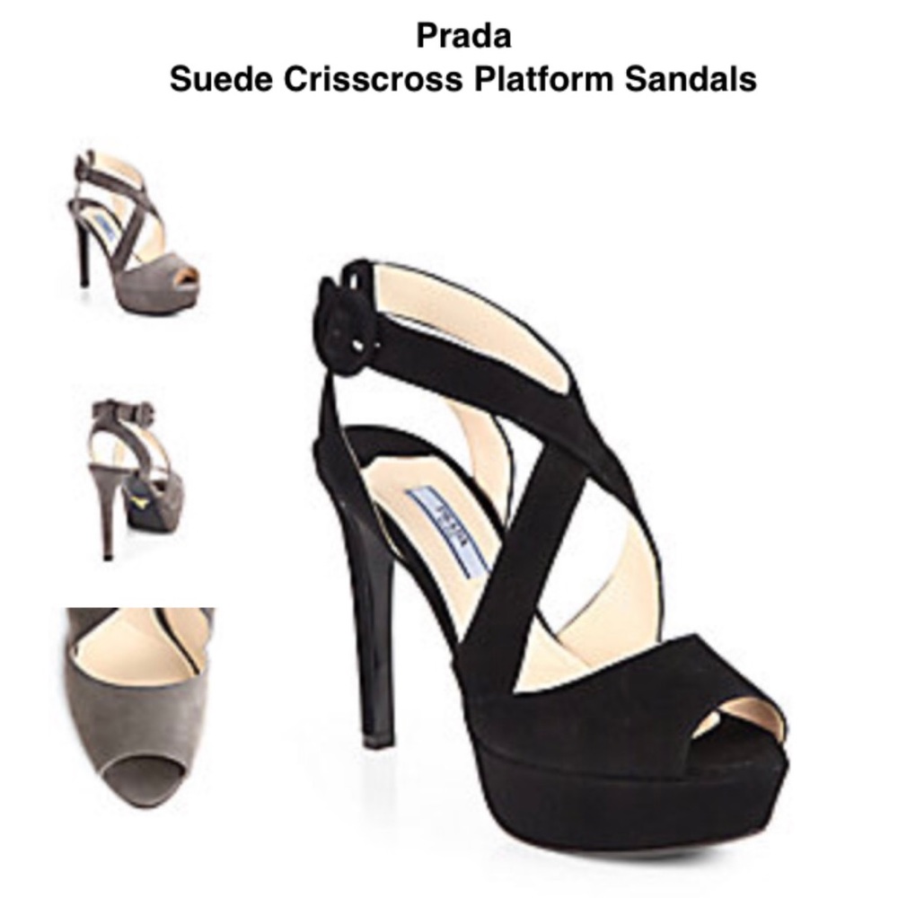 Prada suede sandal